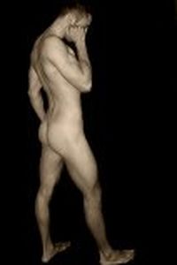 Photo of hen party life drawing model in Leeds